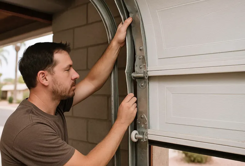 Off Track Door Repair in Anthony